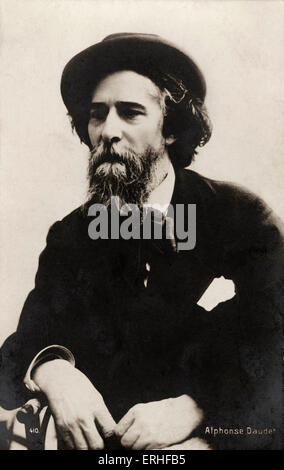 Alphonse Daudet, französischer Schriftsteller, 1840-1897 Stockfoto