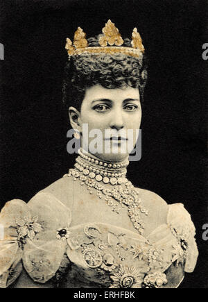 Königin Alexandra von Dänemark - Porträt - Queen Consort von König Edward VII 1. Dezember 1844 - 20. November 1925 Stockfoto