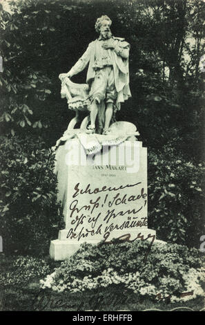 Hans Makart - Statue - österreichische Künstler. 28. Mai 1840 - 3. Oktober 1884. Stockfoto