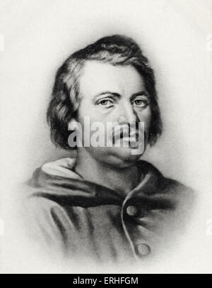 Honoré de Balzac, Portrait. Französischer Schriftsteller und Dichter. 20. Mai 1799 - 19. August 1850. Stockfoto