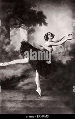 Anna Pavlova - tanzen. Russische Ballett-Tänzerin, 31. Januar 1881 - 22. Januar 1931 Stockfoto