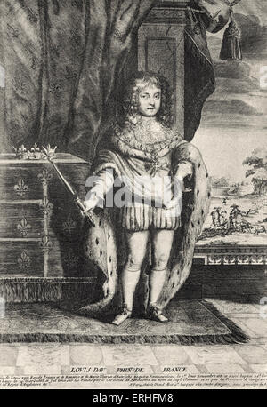 Le Grand Dauphin, Louis de France - Porträt des Sohnes des französischen Monarchen Louis XIV (Roi Soleil, Sonnenkönig) und Königin Maria Stockfoto