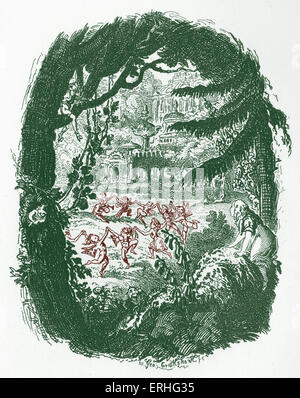 Brüder Grimm Kinder- und Hausmärchen veröffentlicht 1812-15. Später bekannt als Grimms Märchen. Illustration für ' die Stockfoto