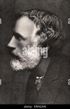 George Meredith, Portrait.  Englischer Schriftsteller und Dichter. 12. Februar 1828 - Mai 18. 1909. Stockfoto