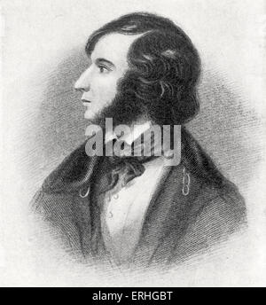 Robert Browning - englischer Dichter und Dramatiker, Mai 1835: 7. 1812 - 12. Dezember 1889. Stockfoto