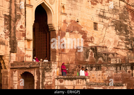 Mehrangarh Fort in Jodhpur, Rajasthan, Indien, Asien Stockfoto