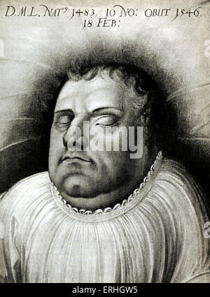 Martin Luther von Lucas Cranach. Reformer der Kirche. 10 November 1483-18 Februar 1546 Stockfoto