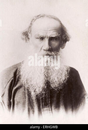 Tolstoi, Leo Nikolajewitsch russischer Schriftsteller (1828-1910) Stockfoto