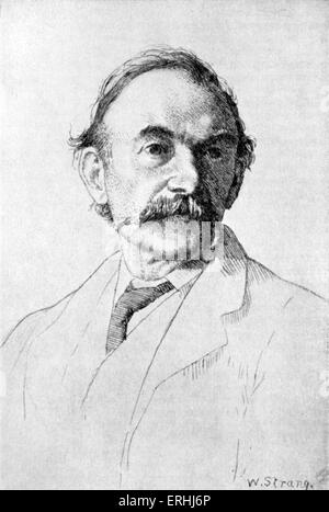 Thomas Hardy - Porträt der englische Schriftsteller und Dichter. 2. Juni 1840 - 11. Januar 1928. Stockfoto