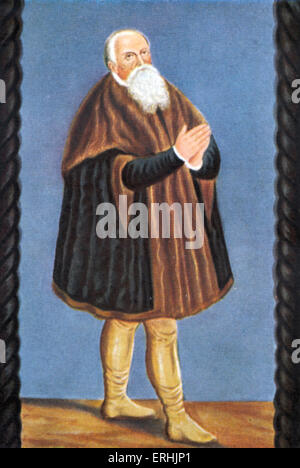 Lucas Cranach der ältere. Porträt des Künstlers. Bekannt für seine Holzschnitte und Gemälde. 1472-1553 Stockfoto