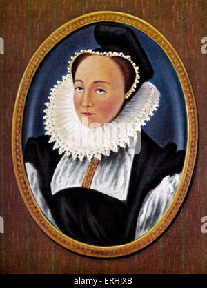 Elizabeth I. Portrait der Königin von England. Nach einer Miniatur von Nicholas Hilliard. 7 September 1533 – 24. März 1603 Stockfoto