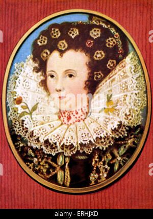 Mary Stuart. Porträt der Königin von Schottland. Besser bekannt als Mary, Queen of Scots. 14 Dezember 1542 bis 24 Juli 1567 Stockfoto