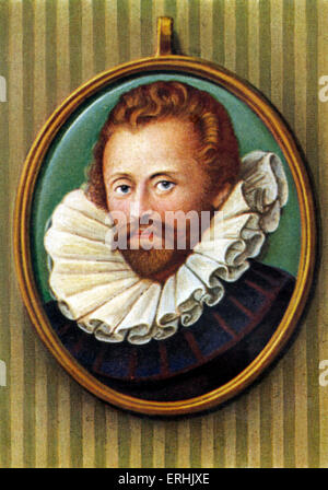 Robert Devereux. Porträt des zweiten Earl of Essex. Englischen militärischen Helden. 10 November 1566 – 25. Februar 1601 Stockfoto