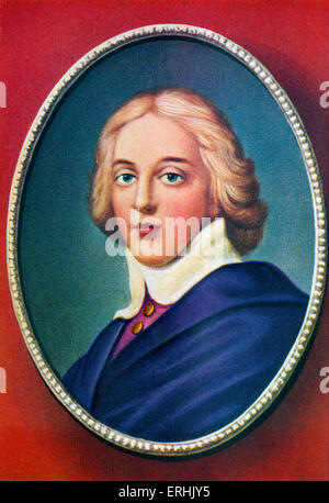 Gustav II. Adolf. Porträt von König von Schweden als Jugendlicher. Auch bekannt als Gustaf Adolf Den Store oder Gustav II Adolf. 9 Stockfoto