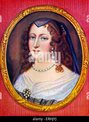 Anna Maria von Österreich. Porträt der Königin von Frankreich und Navarra und Regentin für ihren Sohn, Louis XIV von Frankreich. 22. September 1601 - 20. Januar 1666 Stockfoto