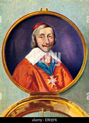 Kardinal Armand Jean Richelieu. 9 September 1585 – 4. Dezember 1642. Porträt des französischen Geistlichen, edel und Staatsmann. 9 Stockfoto