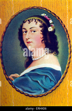 Anne "Ninon" de L'Enclos. Porträt des französischen Schriftstellers, Kurtisane und Förderer der Künste. 10. November 1620 – 17. Oktober 1705 Stockfoto