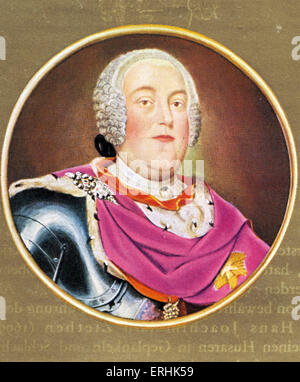 Augustus III der Sachse. Porträt des Kurfürsten von Sachsen und König von Polen. Auch bekannt als Frederick Augustus II. 7 Oktober Stockfoto