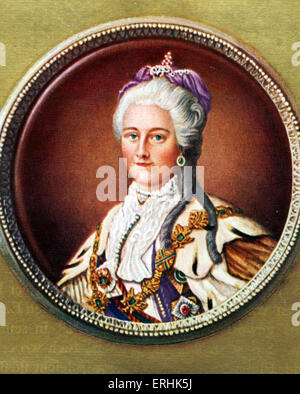 Katharina II. Porträt der russischen Kaiserin. Am 2. Mai 1729 - 17. November 1796 Stockfoto