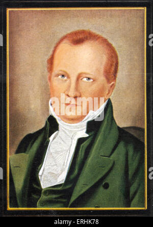 Johann Ludwig Tieck. Porträt des deutschen Dichter, Schriftsteller und Kritiker. 31. Mai 1773 – 28. April 1853 Stockfoto