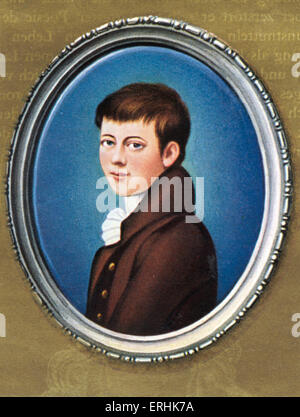 Bernd Heinrich Wilhelm von Kleist. Porträt des deutschen Dichter, Dramatiker und Romancier. 18. Oktober 1777 – 21. November 1811 Stockfoto