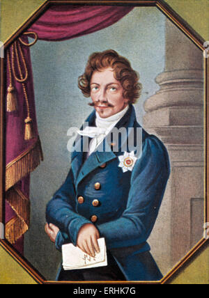 Ludwig I. Portrait des Königs von Bayern. 25. August 1786 –29 Februar 1868 Stockfoto