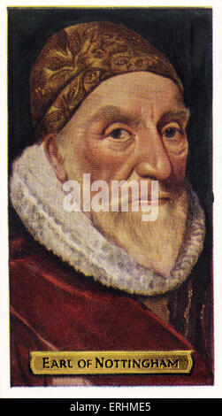 Charles Howard, 1. Earl of Nottingham - englischer Admiral. Kommandant der englischen Truppen im Krieg gegen Spanien. CH: 1536-14 Stockfoto