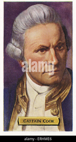 James Cook - englischen Kapitän zur See und Explorer. JC: 27. Oktober 1728 – 14. Februar 1779. Stockfoto