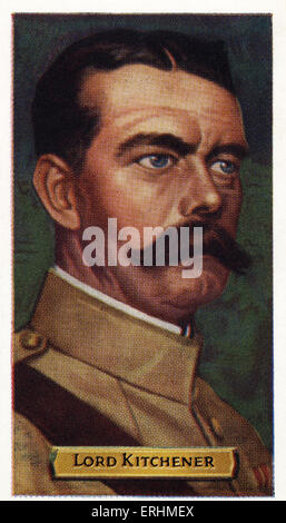 Horatio Herbert Kitchener, 1. Earl Kitchener - britischer Soldat und Politiker. HHK: 24. Juni 1850 – 5. Juni 1916.  Erschien auf Stockfoto