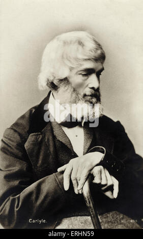 Thomas Carlyle - Porträt der schottische Historiker und Essayist 1795-1881 Stockfoto