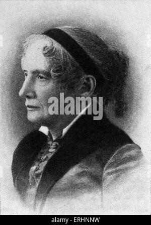 Harriet Beecher Stowe - amerikanische Autor: 14. Juni 1811 – 1. Juli 1896. Stockfoto