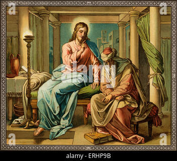 Jesus und Nikodemus- Stockfoto