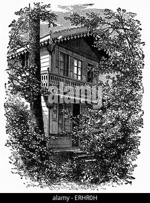 Charles Dickens - gestorben am Chalet, Gad es Hill. Britische Schriftstellerin 7. Februar 1812 - 9. Juni 1870. Stockfoto