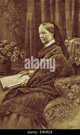 Elizabeth Cleghorn Gaskell - Porträt des englischen Schriftsteller und Kurzgeschichte Verfasser: 29. September 1810 – 12. November 1865. Autor Stockfoto