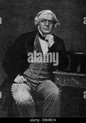 William Makepeace Thackeray - englischer Schriftsteller, 18. Juli 1811 - 24. Dezember 1863. Stockfoto