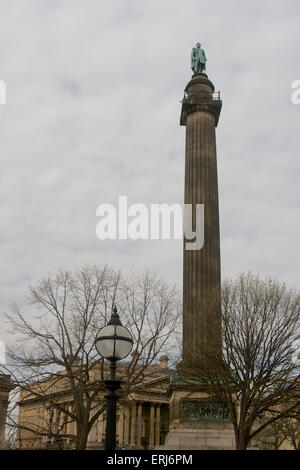 Wellington ist Spalte oder das Waterloo-Denkmal in Liverpool Stockfoto