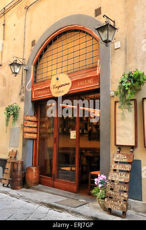 Restaurant I'Mangiarino in Florenz Stockfoto