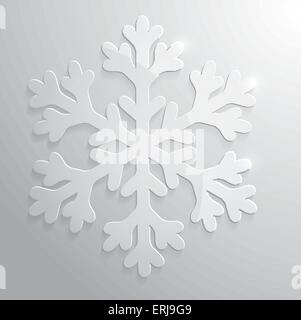 Glas-Schneeflocke. Weihnachten Vektor Illustration eps10. Stock Vektor