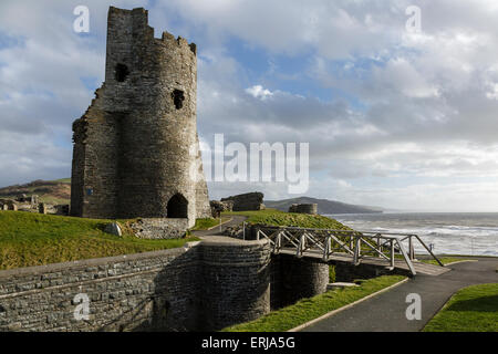 Aberystwyth Castle, Cerdigion, Wales Stockfoto