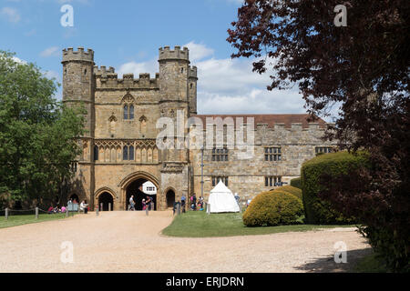 Das Torhaus am Battle Abbey in East Sussex Stockfoto