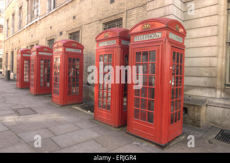 Rotes Telefon Boxen London Stockfoto