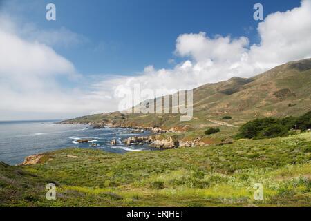 Schöne Big Sur an der kalifornischen Küste von Highway One und Garrapatta State Park Stockfoto