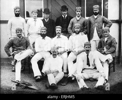 Australien-Tour von Großbritannien für die Asche. Die Australien elf, 1884. Stockfoto