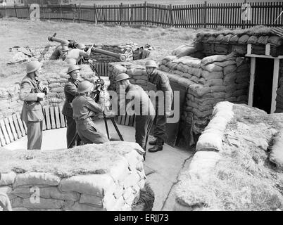 Anti-Aircraft Verteidigung, Birmingham, 10. Mai 1941. Zweiter Weltkrieg Luftangriffe, Birmingham. Stockfoto