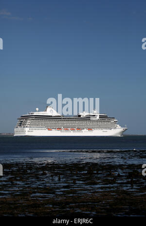 Ozeanien Kreuzfahrtschiff MS Marina abgebildet verlassen Southampton Stockfoto