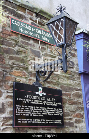 Blockflöten-Gasse in Clonakilty Stockfoto