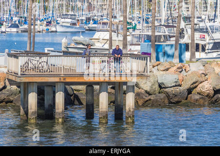 "Long Beach Harbor" an der Küste von Kalifornien Stockfoto