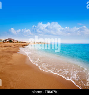 Almeria Mojacar Strand im Mittelmeer von Spanien Stockfoto