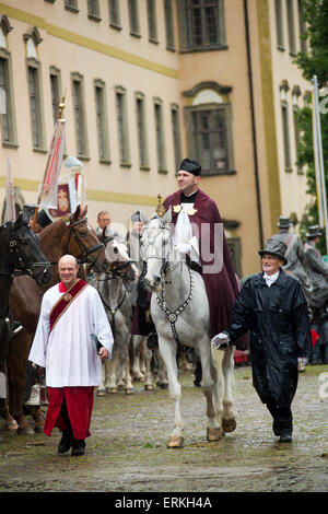 Blutritt Holly Blut Weingarten Deutschland Parade Gott Stockfoto