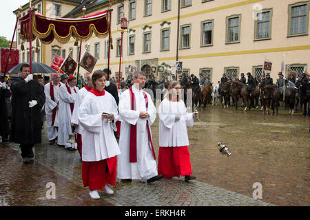 Blutritt Holly Blut Weingarten Deutschland Parade Gott Stockfoto